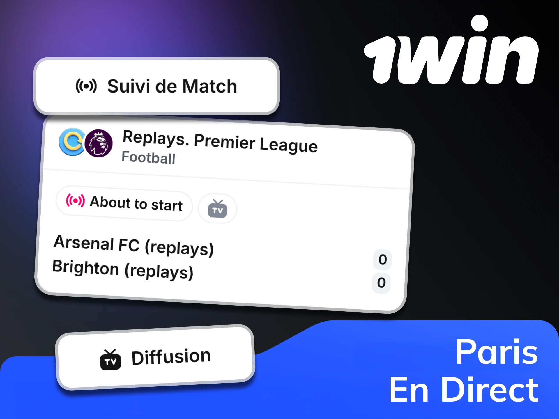 Essayez de parier sur des matchs en temps réel sur 1win.