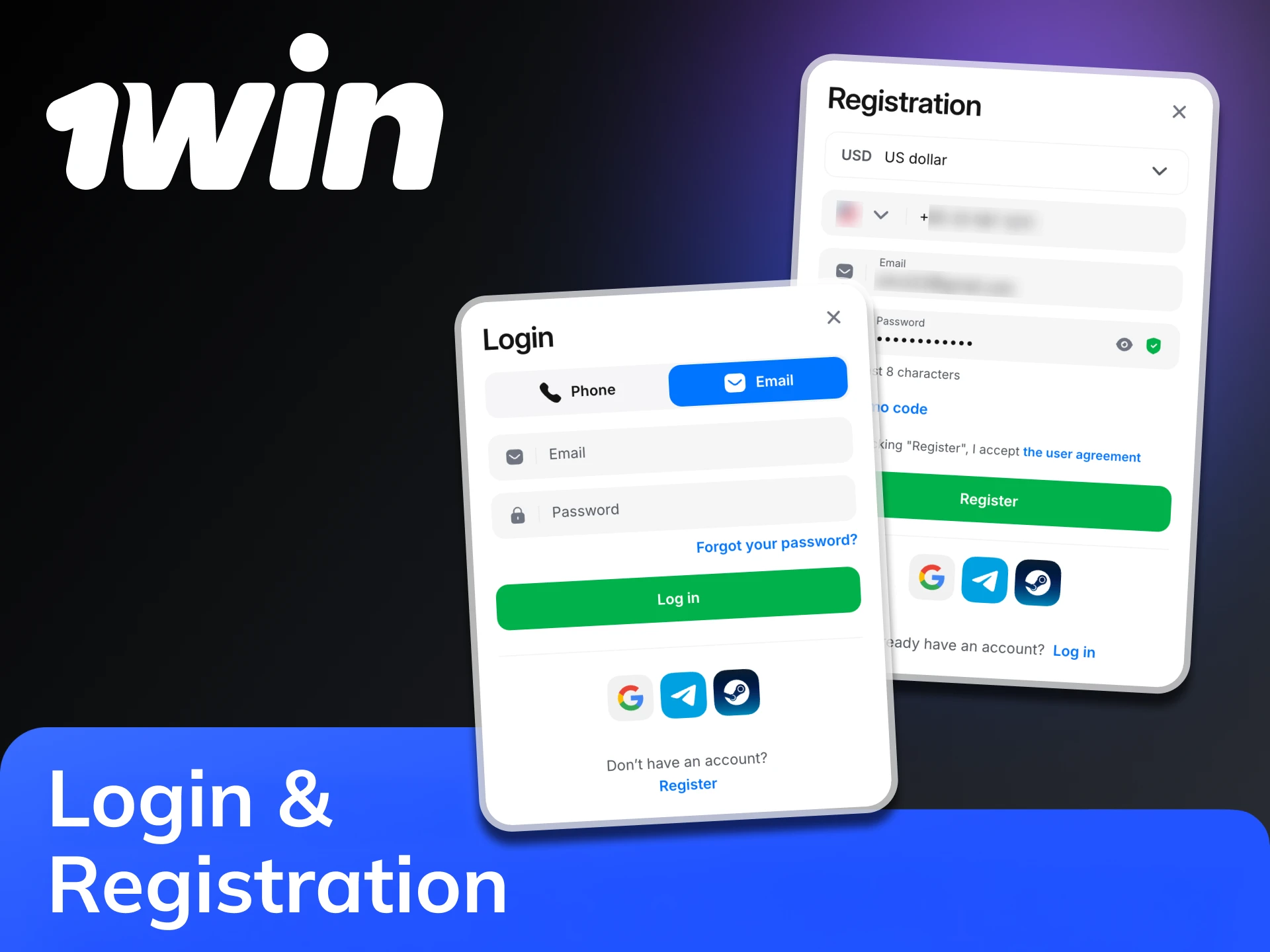 Register at 1win to start playing casino with real money.