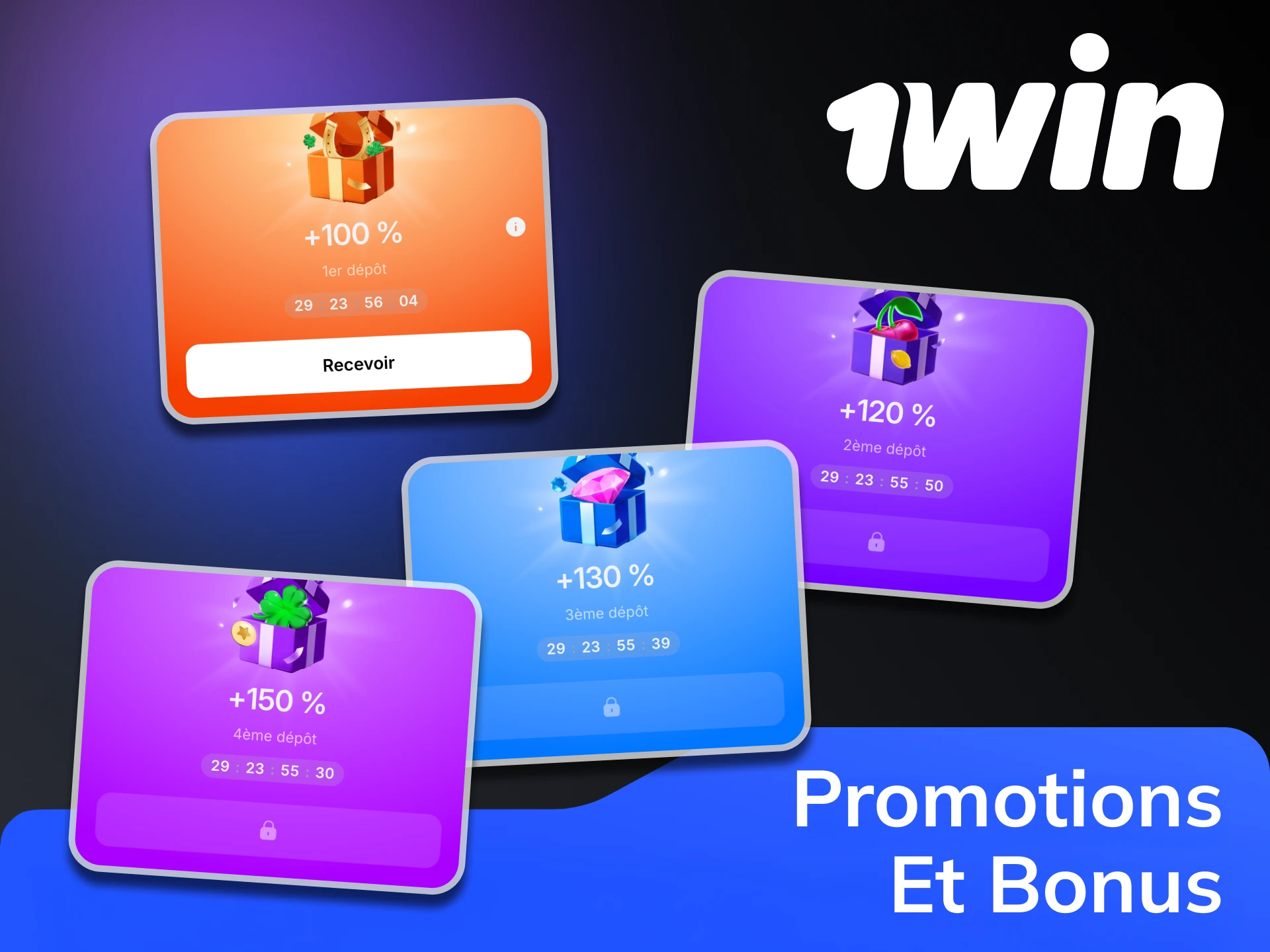 Accédez au programme de bonus sur la plateforme 1win.