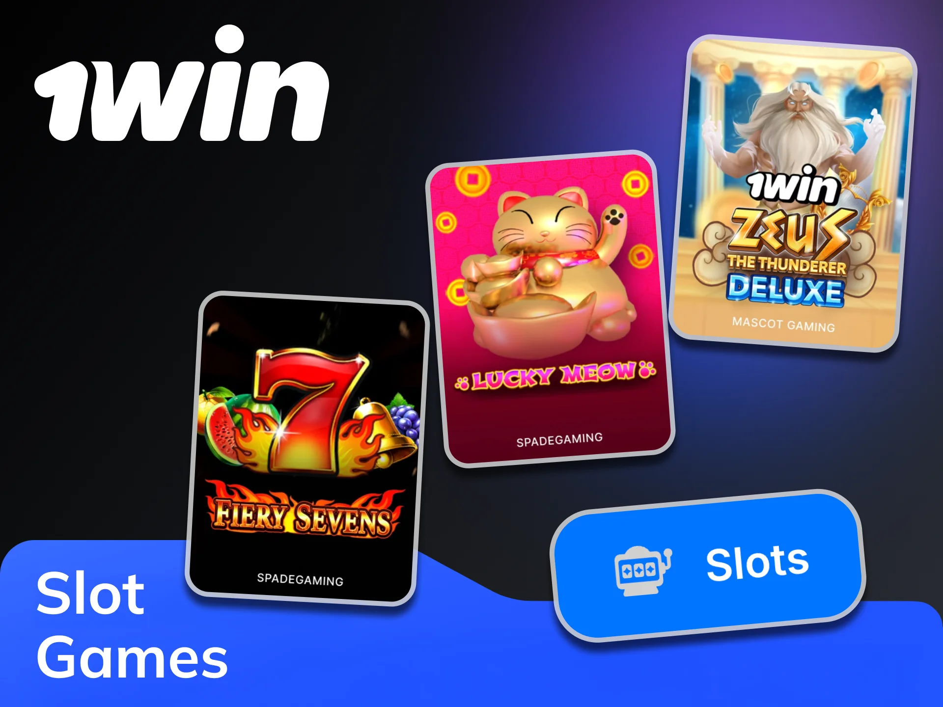 1Win casino presents a wide selection of slot games.