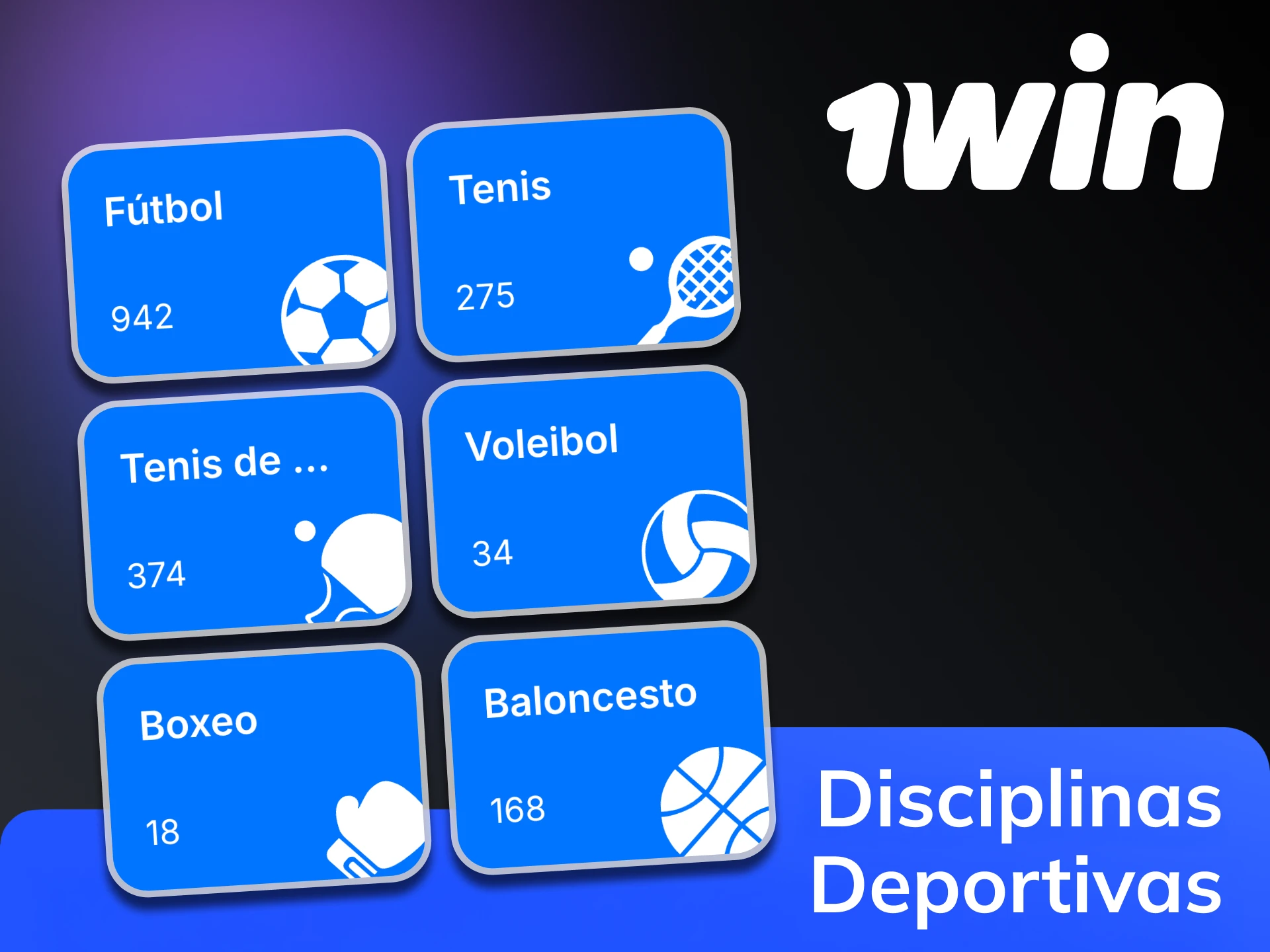 1win ofrece apuestas en los deportes y competiciones más populares.