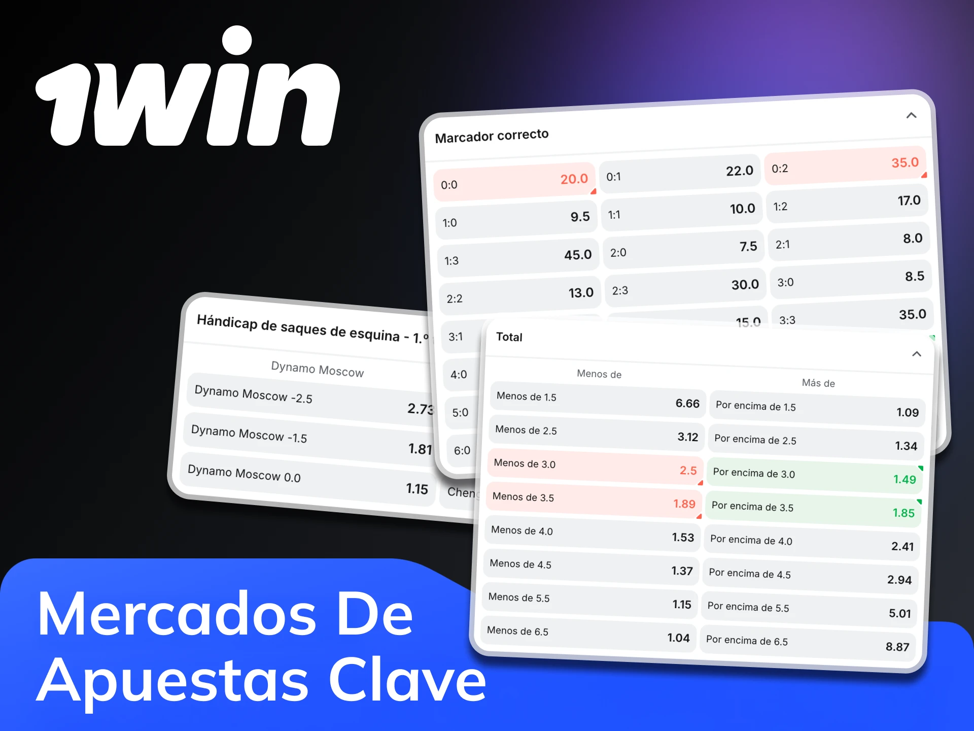 1win ofrece la lista completa de resultados de apuestas disponibles.