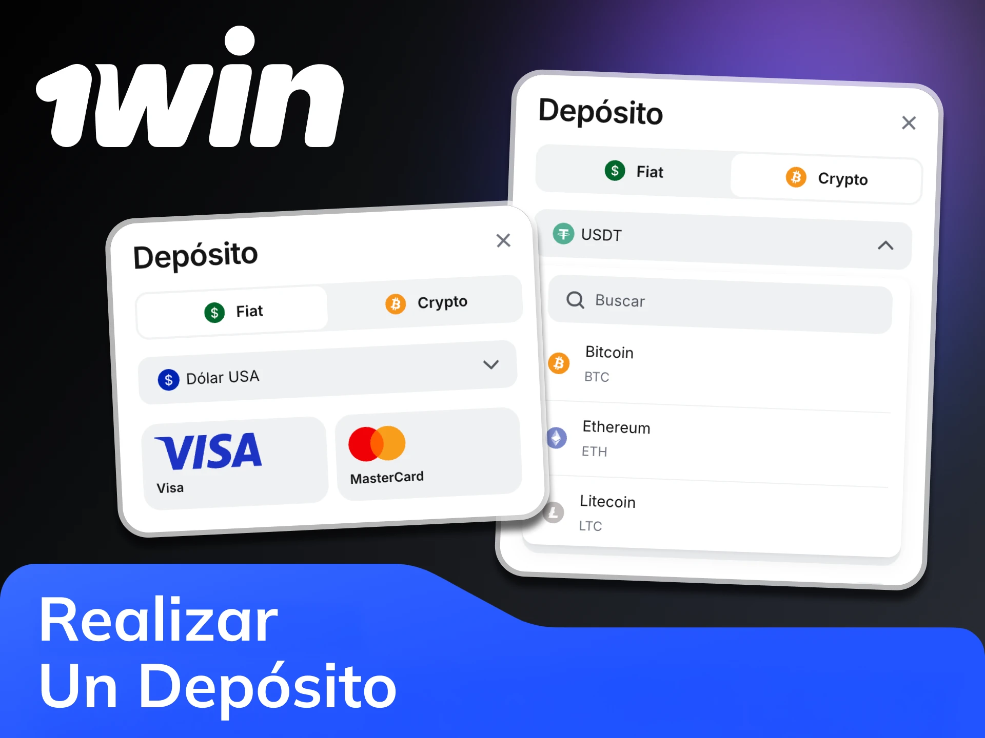 Siga los pasos para recargar su cuenta 1win.