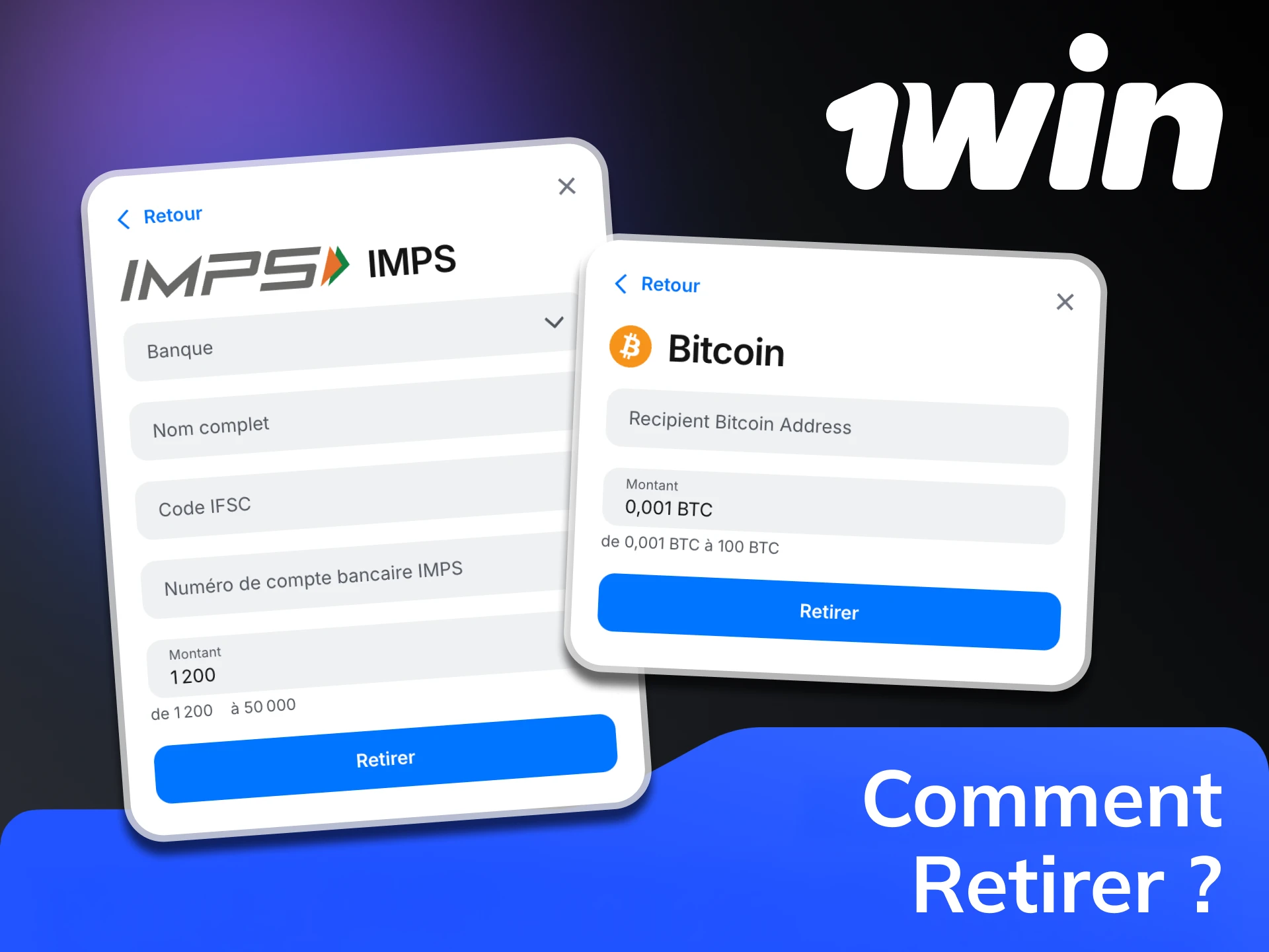 Retirez vos gains grâce aux méthodes sécurisées de 1win.