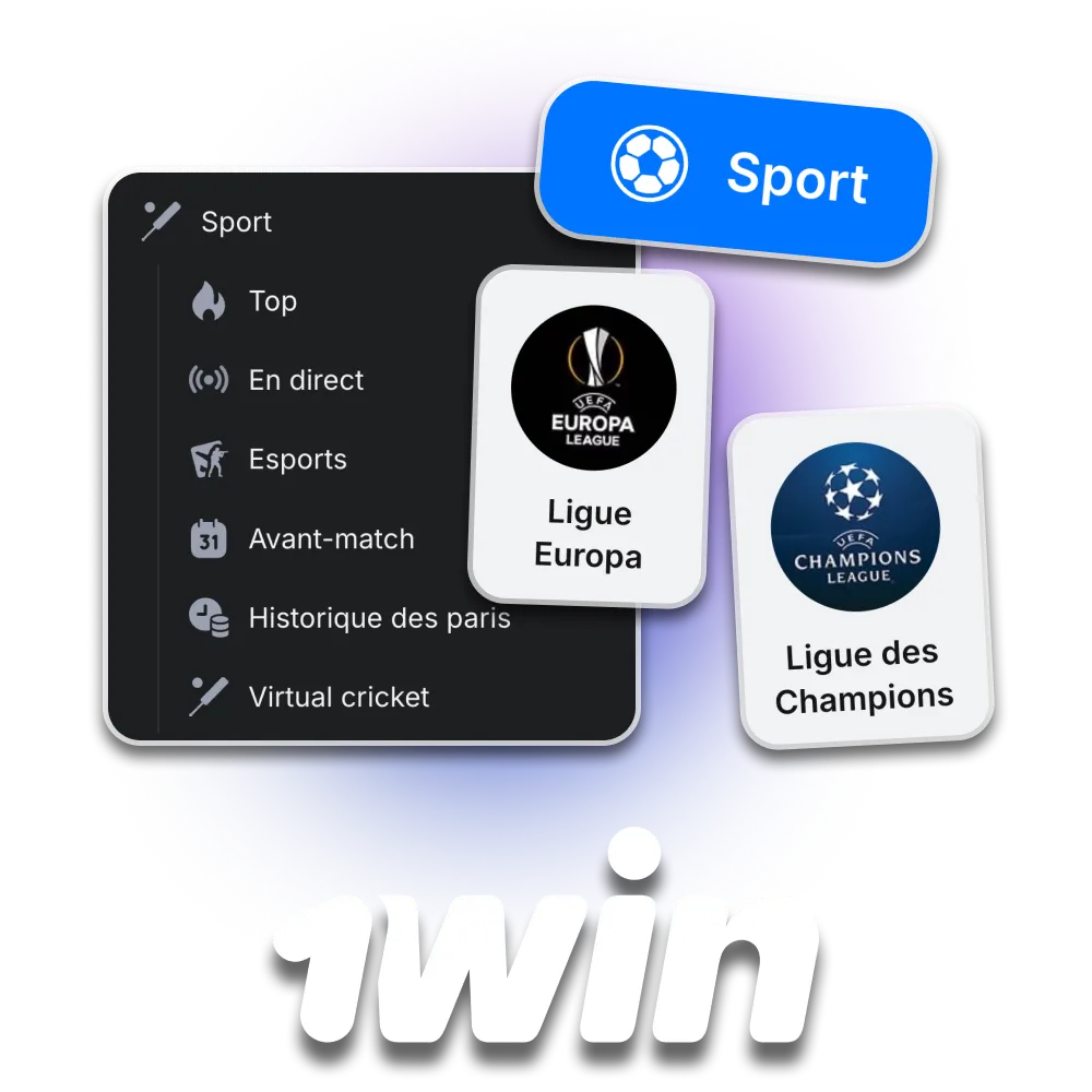 Placez vos paris sur le site officiel de paris sportifs 1win.
