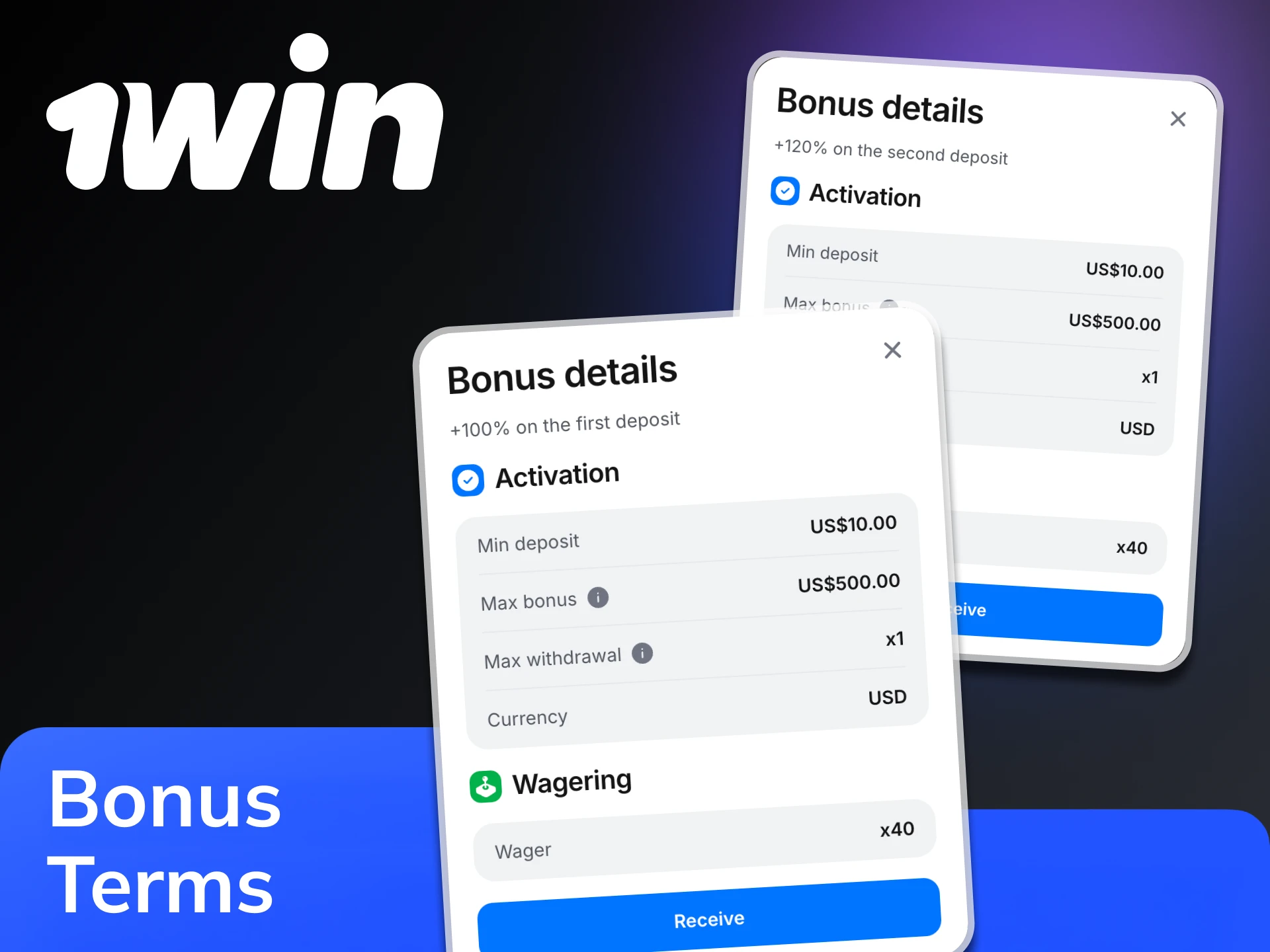 Meet 1Win bonus wagering requirements before withdrawal.