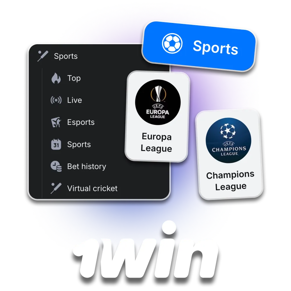 Place your bets at 1win official sports website.